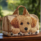 Hand-patterned handbag